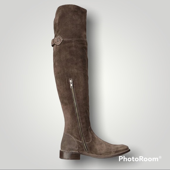 Frye Shirley Suede OTK Boots - Picture 4 of 5